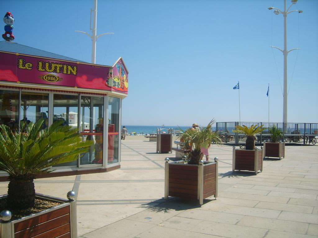 Canet Plage Appartement Vue Laterale Mer, 1 Chambre , Wifi, Climatisation, Parking Securise Couvert 외부 사진